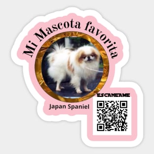 Cute Japan Spaniel mascot Sticker